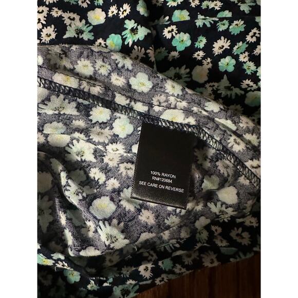 Torrid Size 2 Midi Dress Front Tie Floral Super Soft - Picture 6 of 7